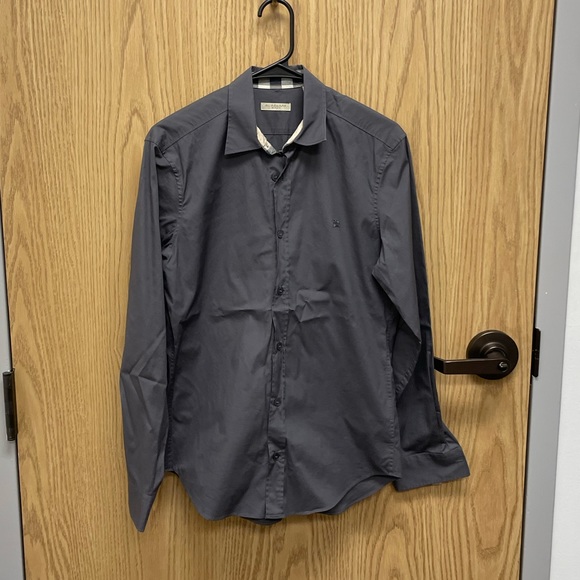 Burberry Brit Gray Button Down Shirt - Picture 2 of 5